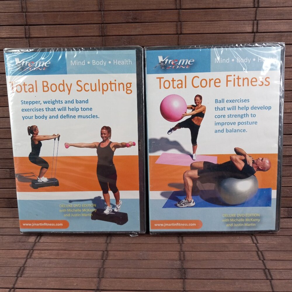 Xtreme Zone Total Body Sculpting Total Core Fitness DVDs Michelle McKamy